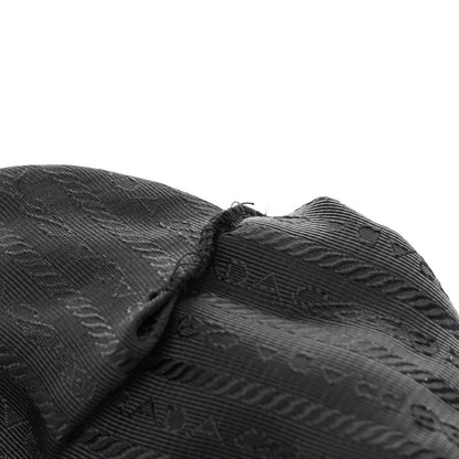 Prada Tessuto Nylon Pleated Shoulder Bag Black 13 of 17