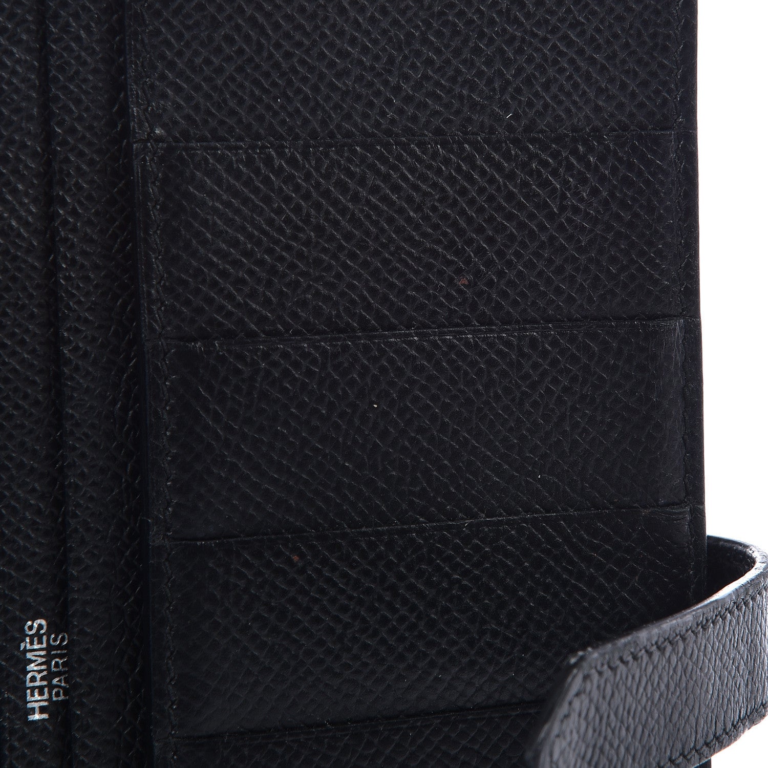 Hermes Epsom Bearn Gusset Wallet Black 7 of 13