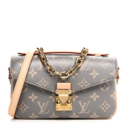 Louis Vuitton Monogram Pochette Metis East West Trianon Gray 1 of 9