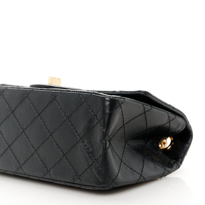Chanel Aged Calfskin Quilted 2.55 Reissue Mini Flap  Black 10 of 10