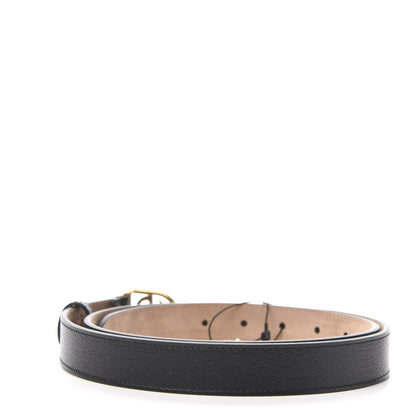 Gucci Calfskin Framed Double G Belt 100 40 Black 2 of 5