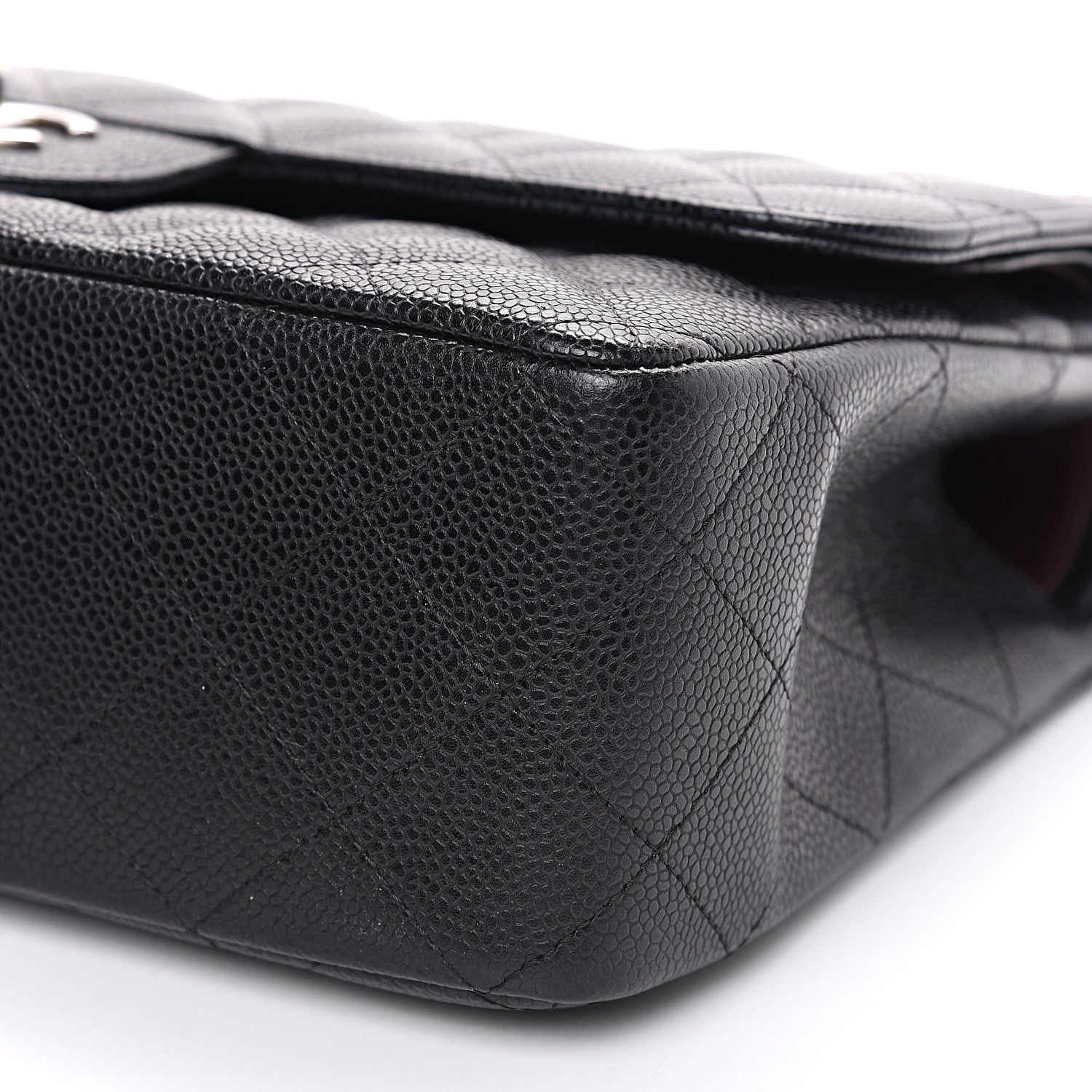 Chanel Caviar Quilted Jumbo Double Flap Black 8 of 14