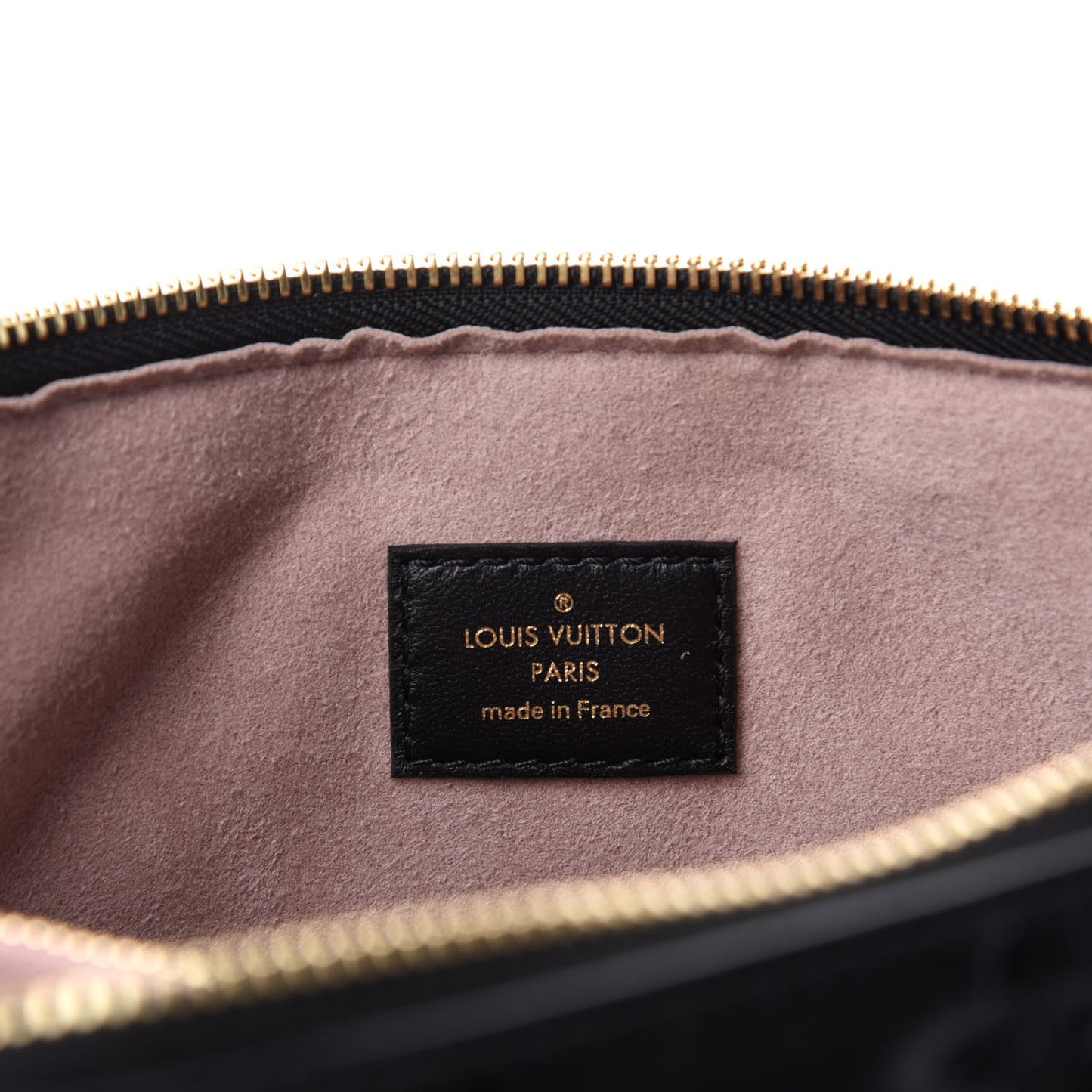 Lambskin Embossed Monogram Coussin PM Black