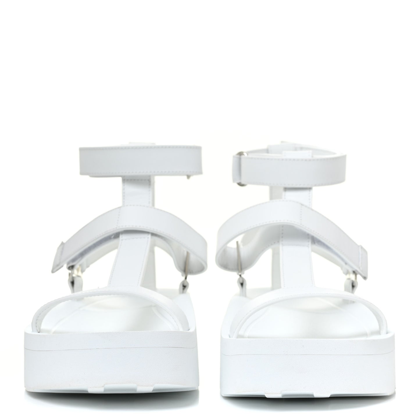 Calfskin Womens Enid Sandals 37 White