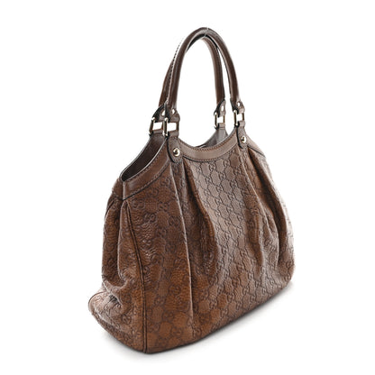Gucci Guccissima Medium Sukey Tote Brown 3 of 11