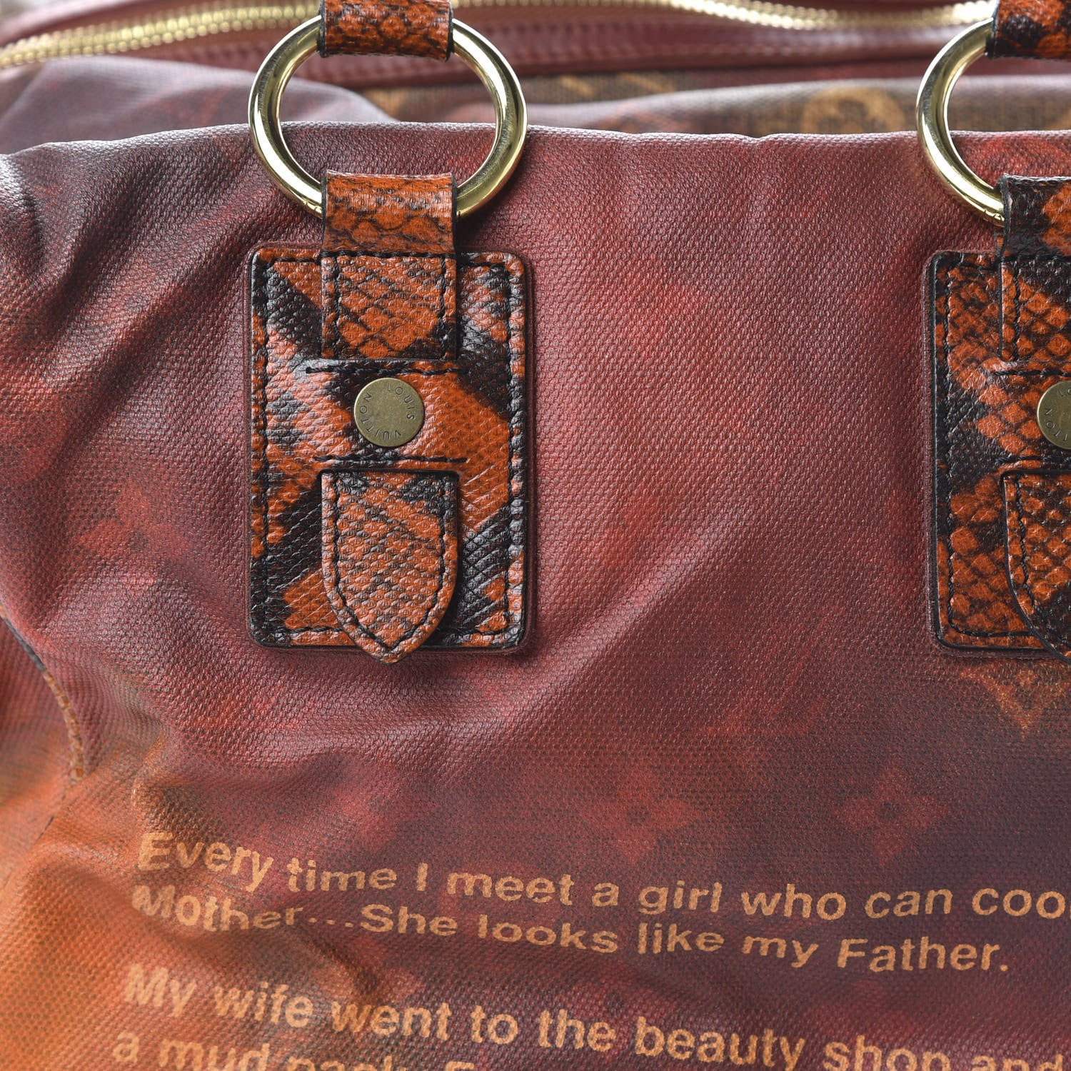 Louis Vuitton Monogram Karung Mancrazy Jokes Bag 9 of 9