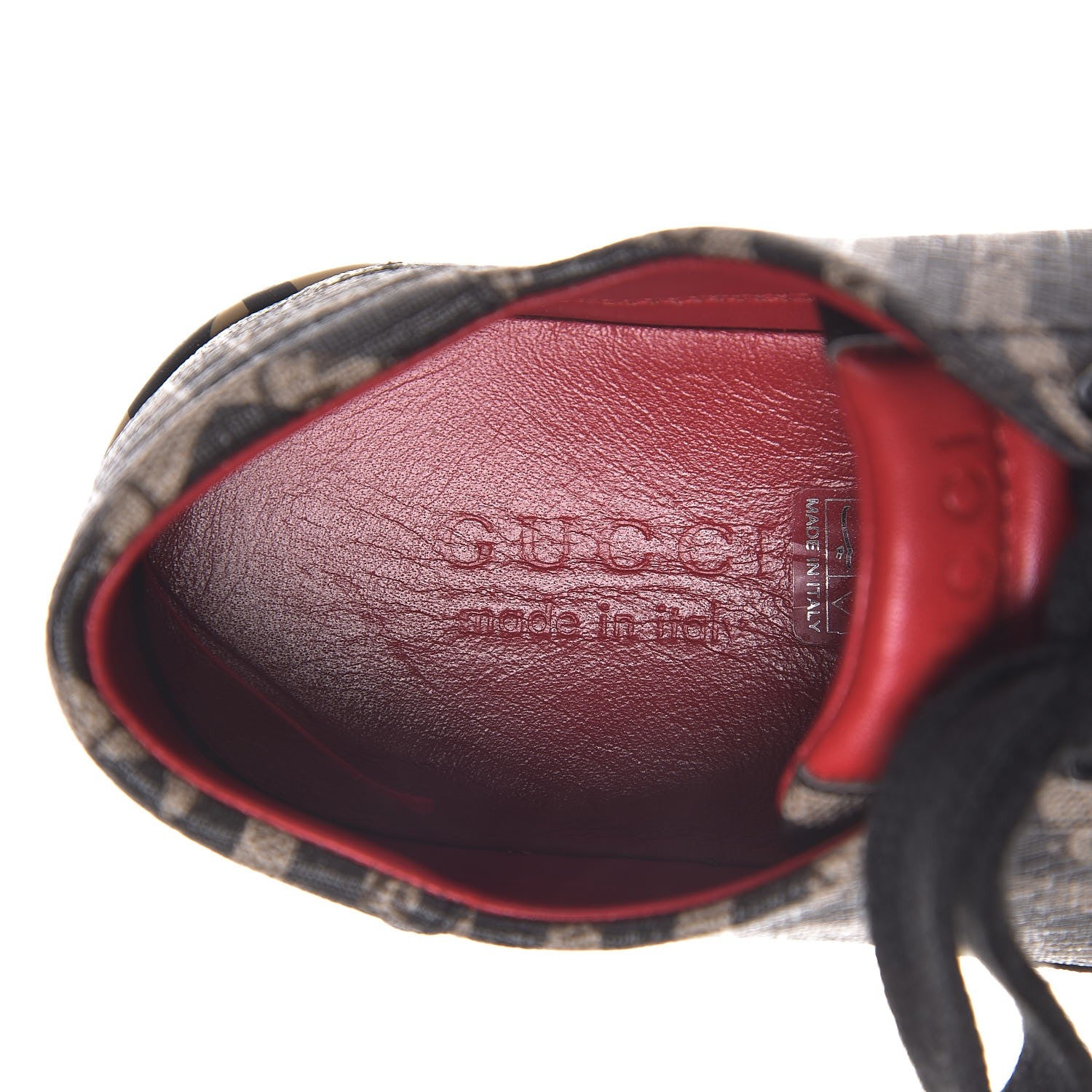 Gucci GG Supreme Monogram Caleido Mens Low Top Sneakers 7.5 Black 5 of 8