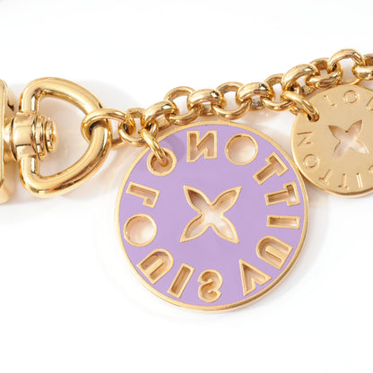 Louis Vuitton Monogram Multicolor Looping Chain Key Ring 5 of 6