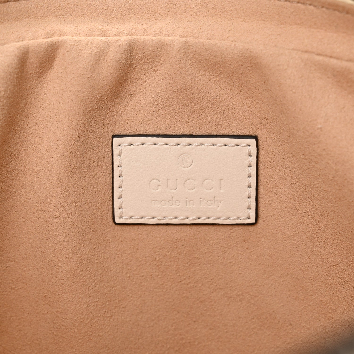 Gucci Calfskin Matelasse GG Marmont Multi-Use Mini Bag 85 34 Black Perfect Pink Mystic White 9 of 14