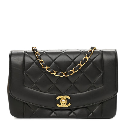 Chanel Lambskin Quilted Small Single Flap Black 1 of 11