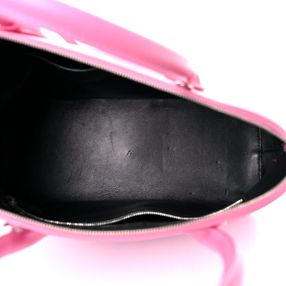 Balenciaga Signature Grained Calfskin Logo M Ville Top Handle Bag Rose Bubblegum Black 5 of 12