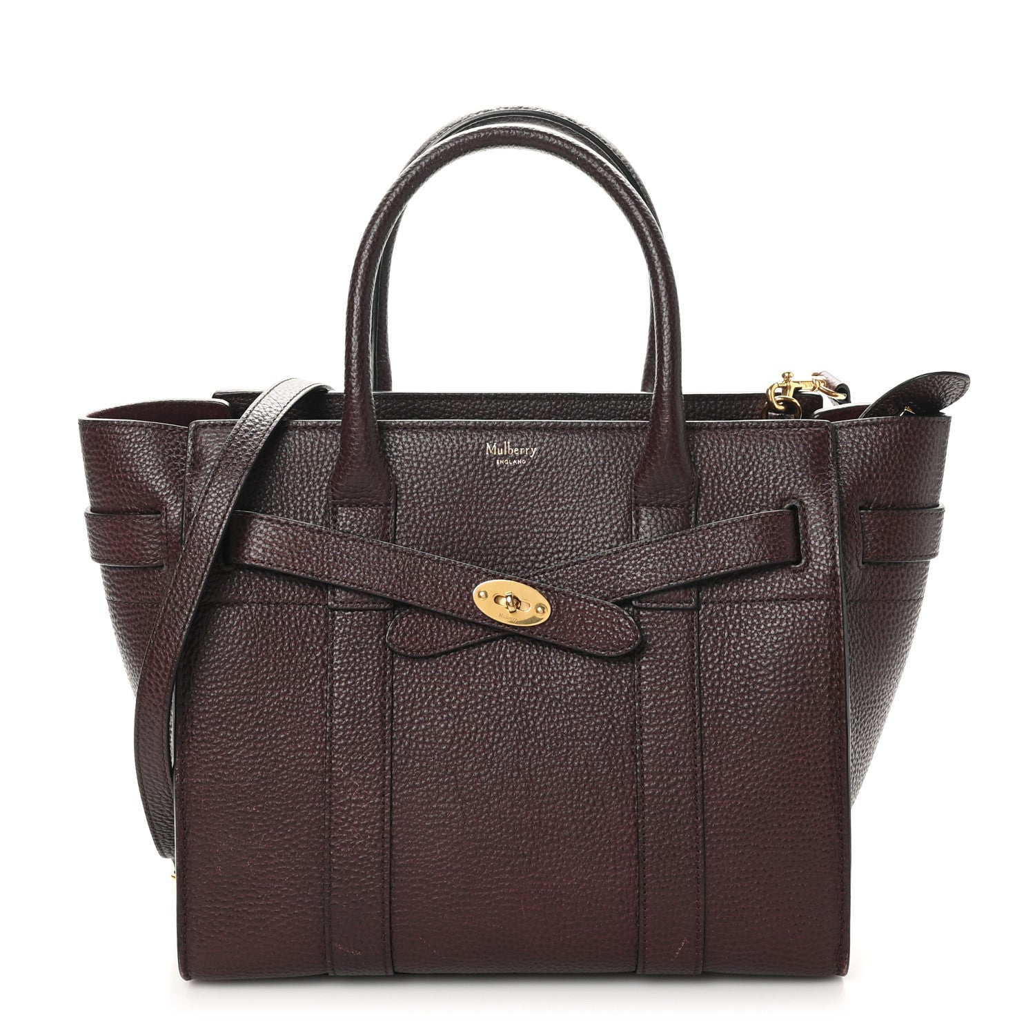 Mulberry Small Classic Grain Small Zipped Bayswater Oxblood 1 of 11