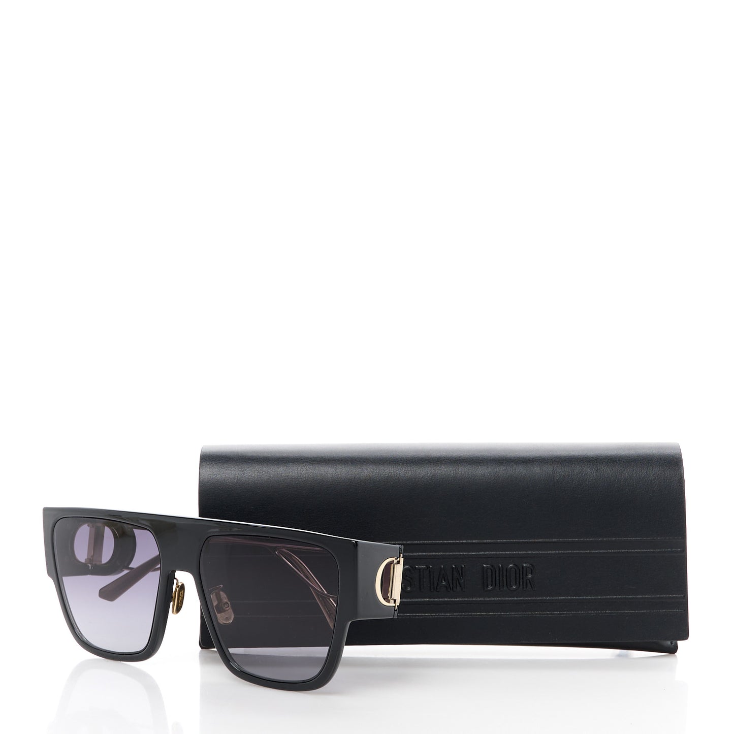 Rectangular 30 Montaigne S3U Sunglasses Black
