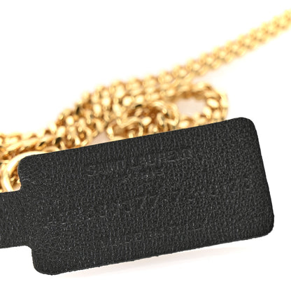 Saint Laurent Metal Cassandre Chain Belt 75 Gold 4 of 4