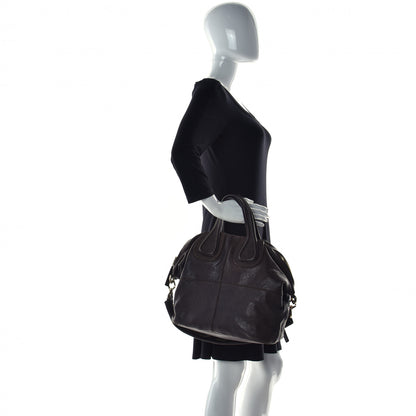 Givenchy Wrinkled Lambskin Medium Nightingale Dark Brown 2 of 22