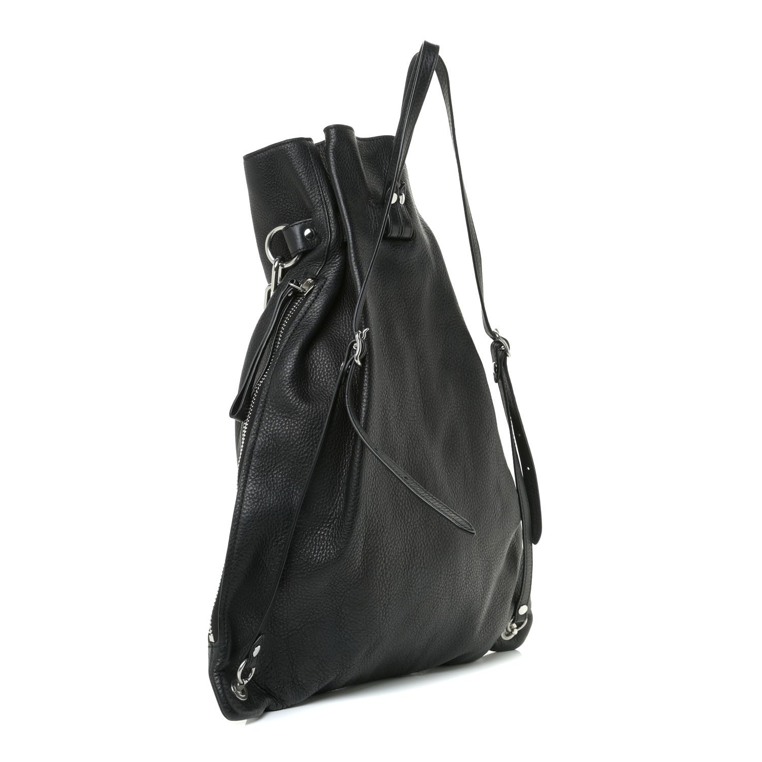 Alexander Wang Grained Calfskin Attica Chain Backpack Black 2 of 8