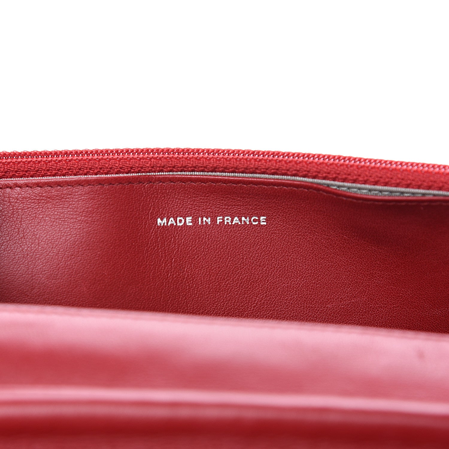 Chanel Patent Quilted Brilliant Wallet On Chain WOC Red 6 of 9