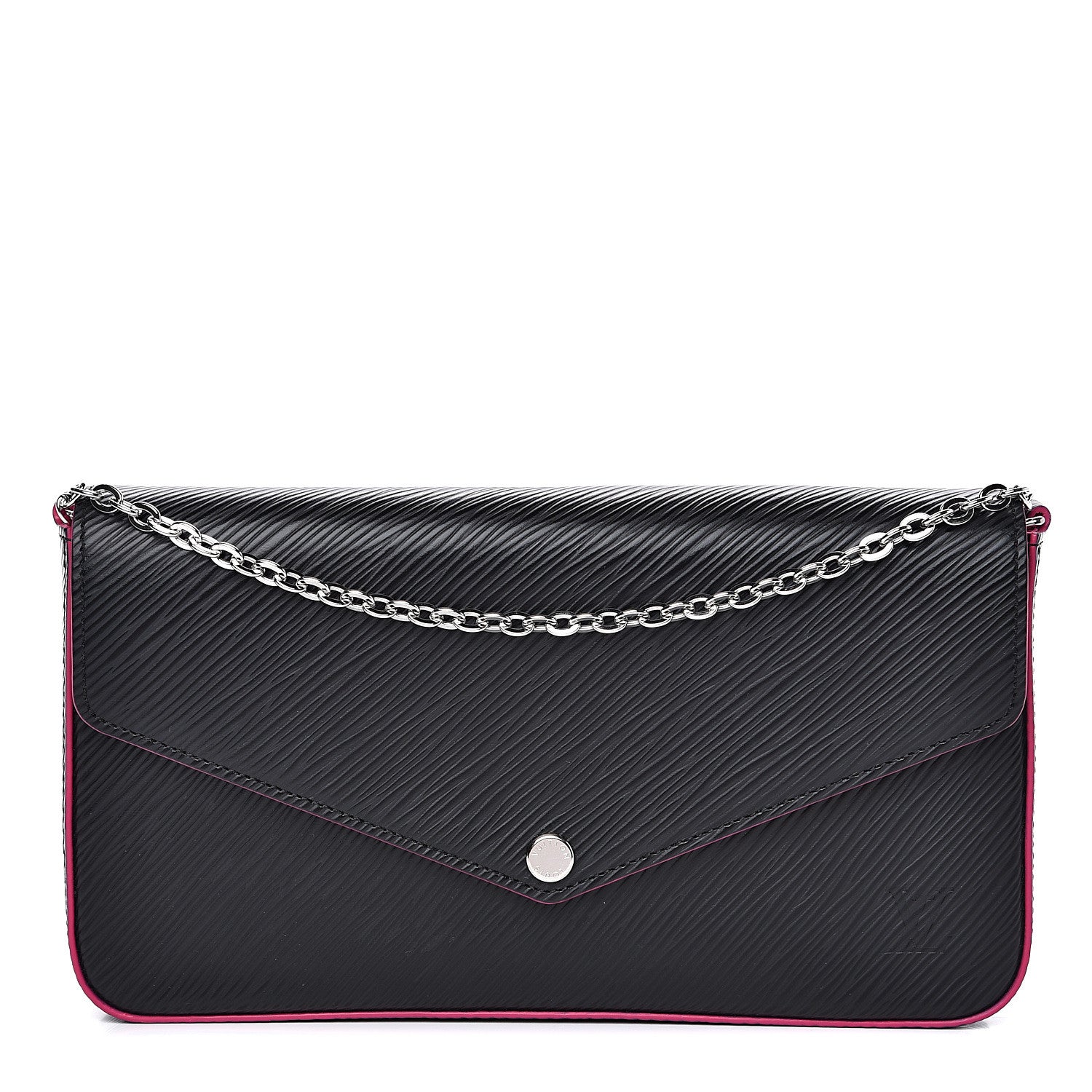 Louis Vuitton Epi Pochette Felicie Black Hot Pink 1 of 12
