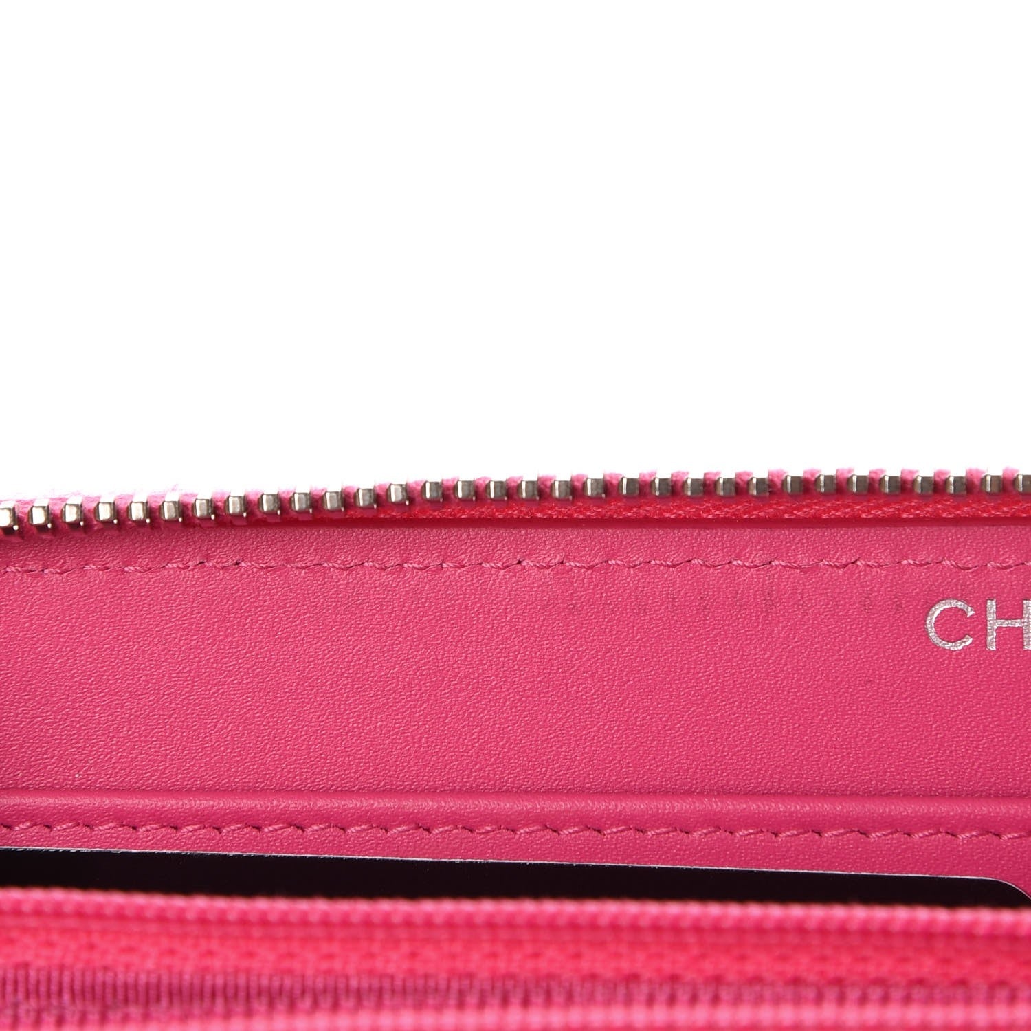 Chanel Caviar Quilted Large Gusset Zip Around Wallet Pink 9 of 9