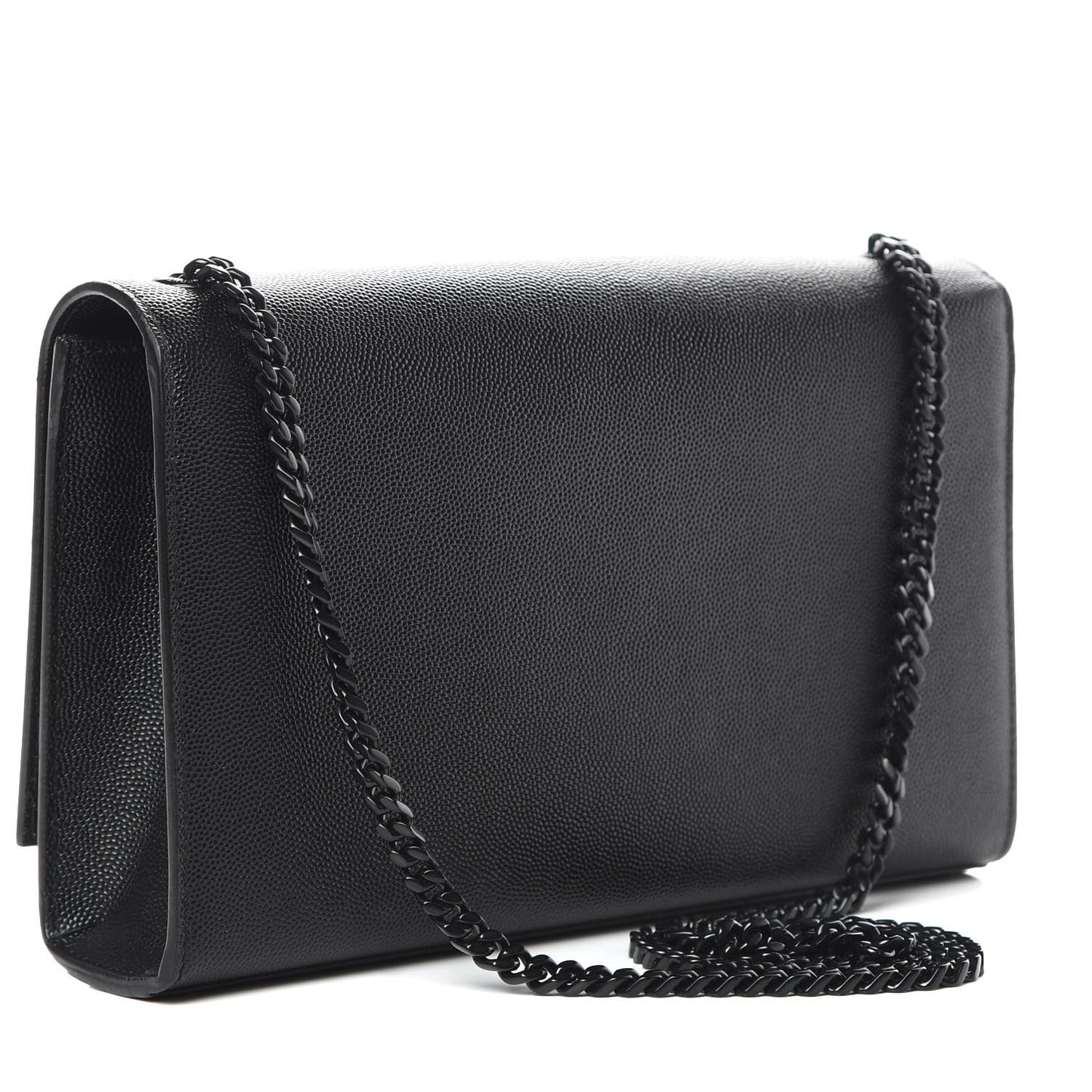 Grain De Poudre Medium Classic Monogram Kate Satchel Black