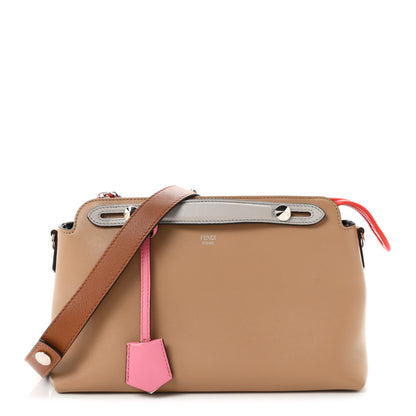 Fendi Vitello Dolce 5 Color Medium By The Way Boston Bag Cuoio Multicolor 1 of 19