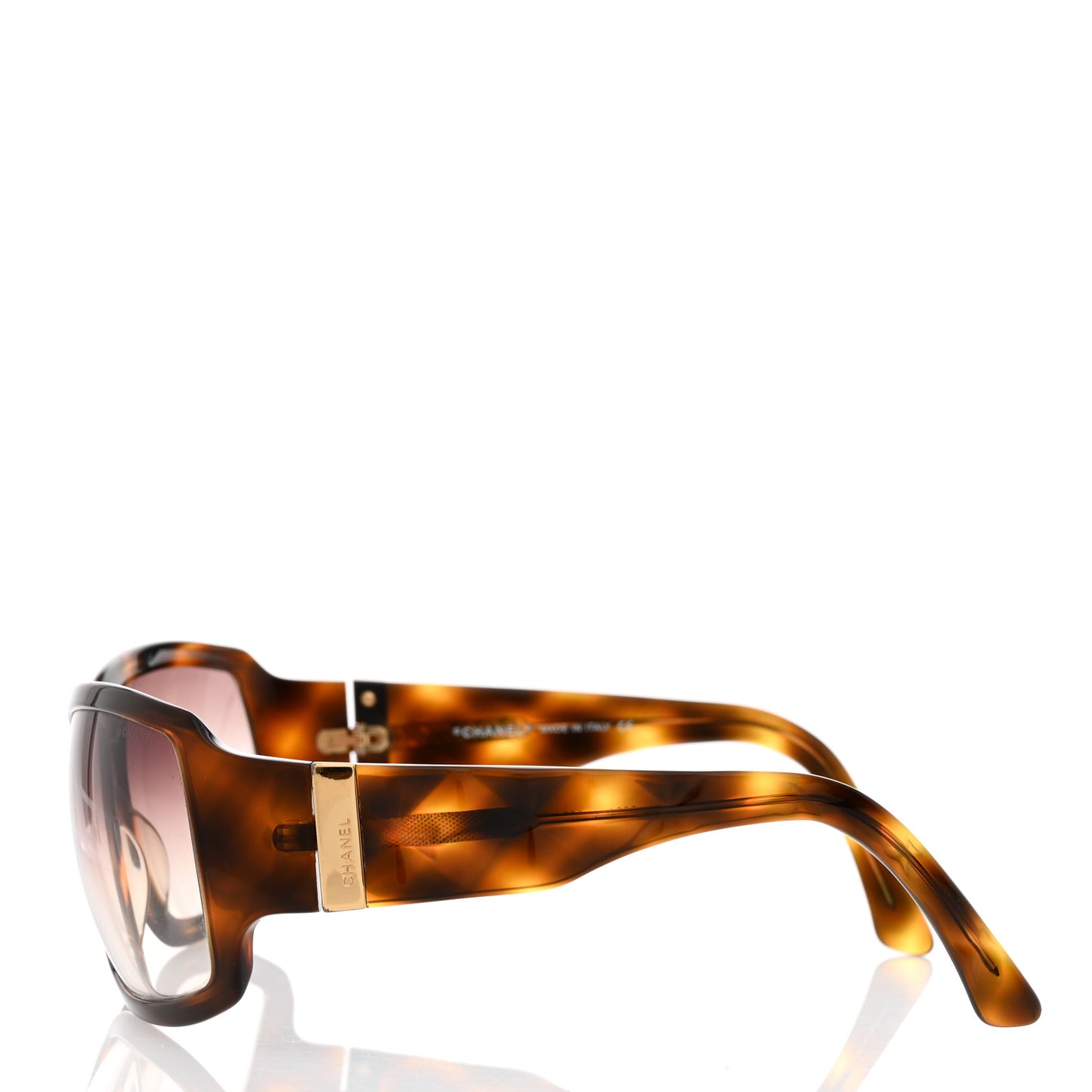 Acetate Quilted Sunglasses 5061 Tortoise