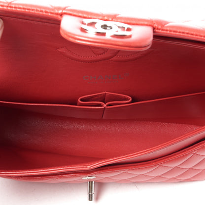 Chanel Lambskin Quilted Medium Double Flap Red 4 of 9