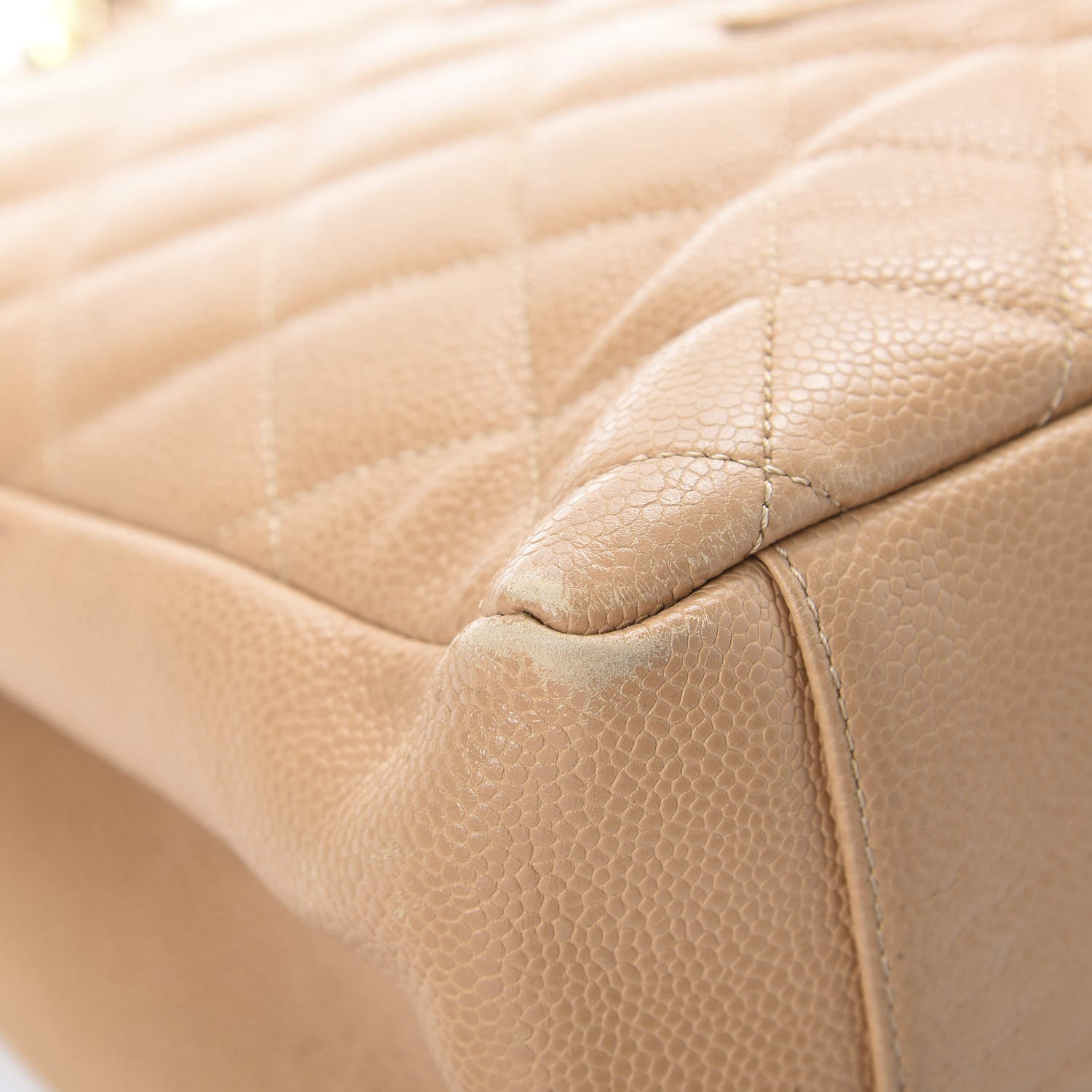 Chanel Caviar Quilted Grand Shopping Tote GST Beige 12 of 15