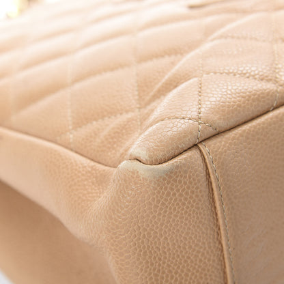 Chanel Caviar Quilted Grand Shopping Tote GST Beige 12 of 15