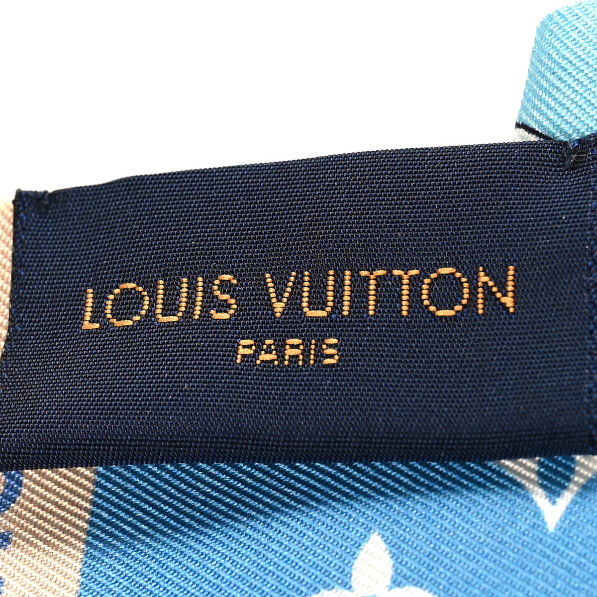 Louis Vuitton Silk Monogram Gradient By The Pool Bandeau Blue 3 of 3