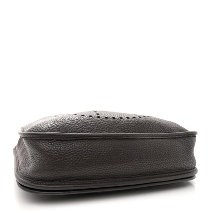 Hermes Taurillon Clemence Evelyne II PM Chocolate 4 of 11