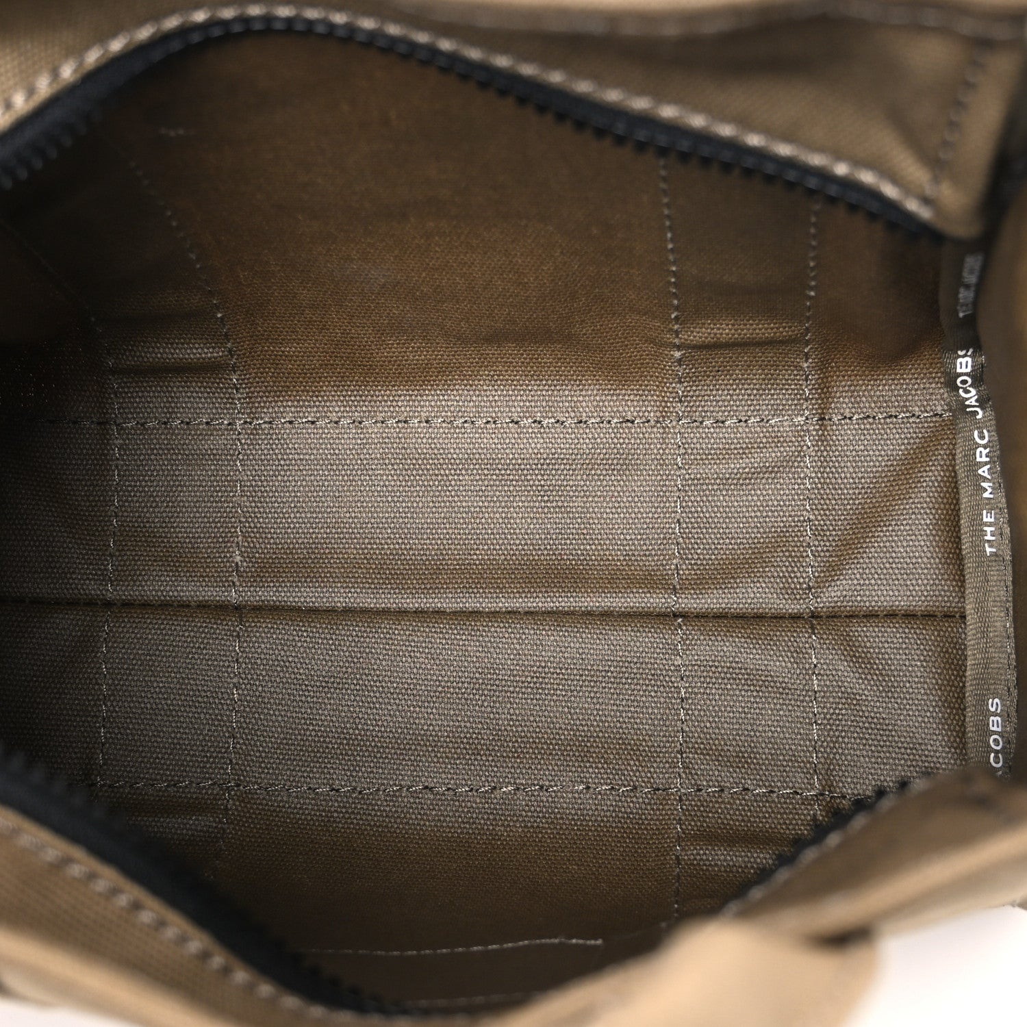 Marc Jacobs Cotton Canvas Small The Traveler Tote Bag Slate Green 5 of 10