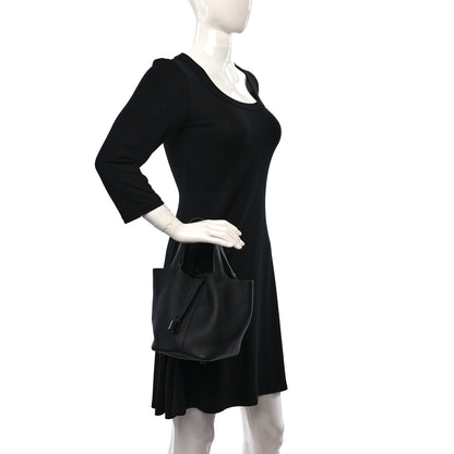 Hermes Taurillon Clemence Monochrome Picotin Lock 18 PM Black 2 of 12