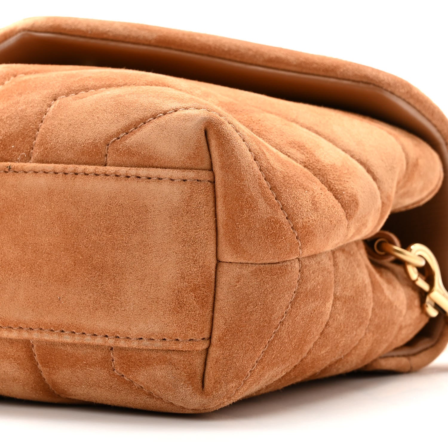 Saint Laurent Suede Toy Loulou Shoulder Bag Cinnamon 10 of 11