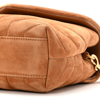 Saint Laurent Suede Toy Loulou Shoulder Bag Cinnamon 10 of 11