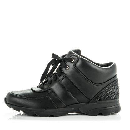 Chanel Calfskin CC Sneakers 41 Black 1 of 8