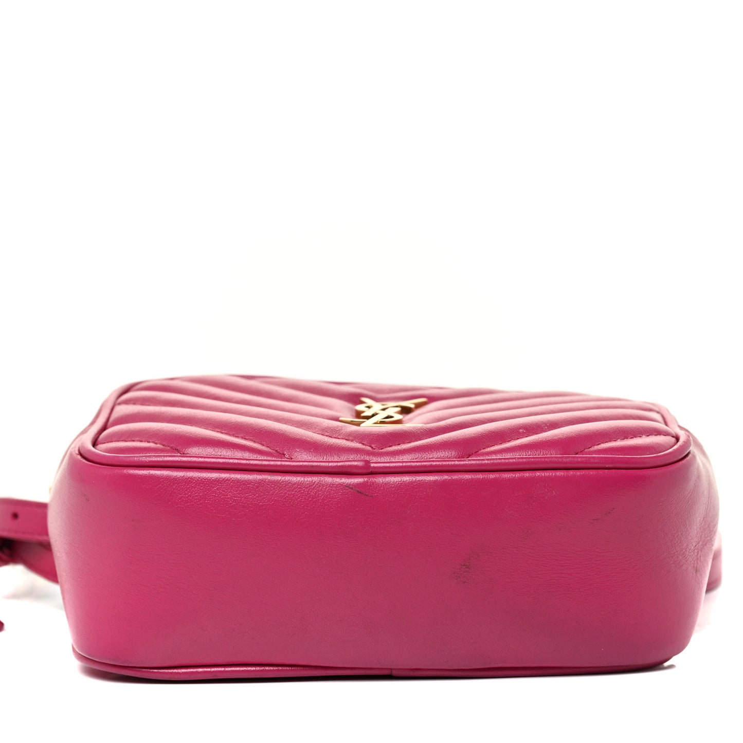 Calfskin Matelasse Monogram Lou Belt Bag Bright Pink
