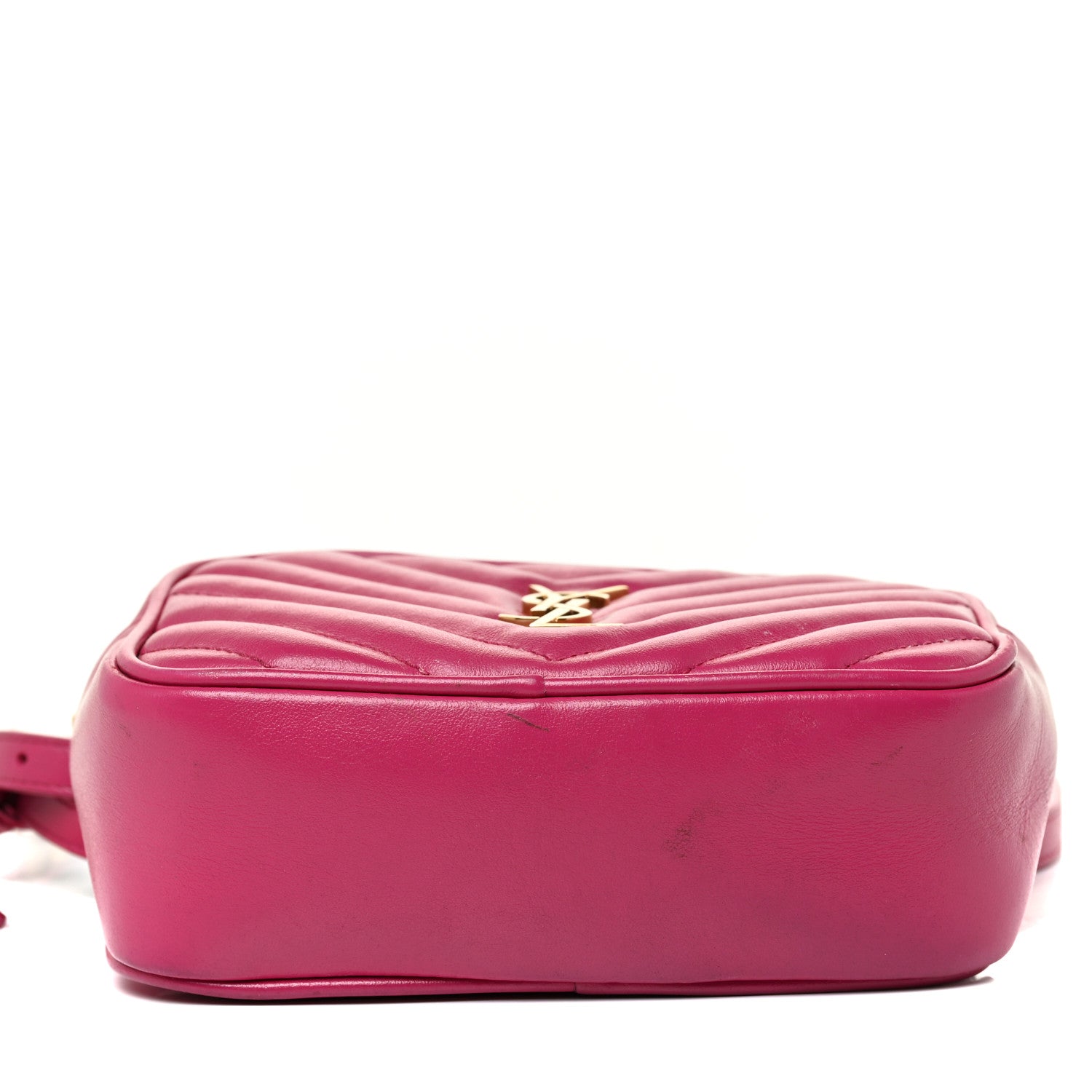 Saint Laurent Calfskin Matelasse Monogram Lou Belt Bag Bright Pink 11 of 24