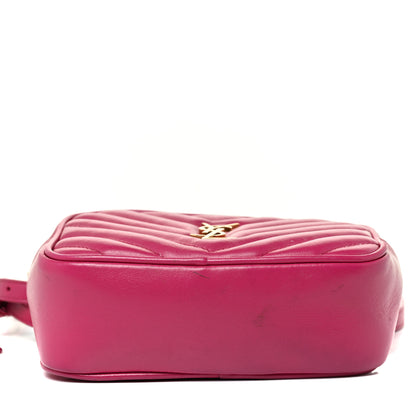 Saint Laurent Calfskin Matelasse Monogram Lou Belt Bag Bright Pink 11 of 24