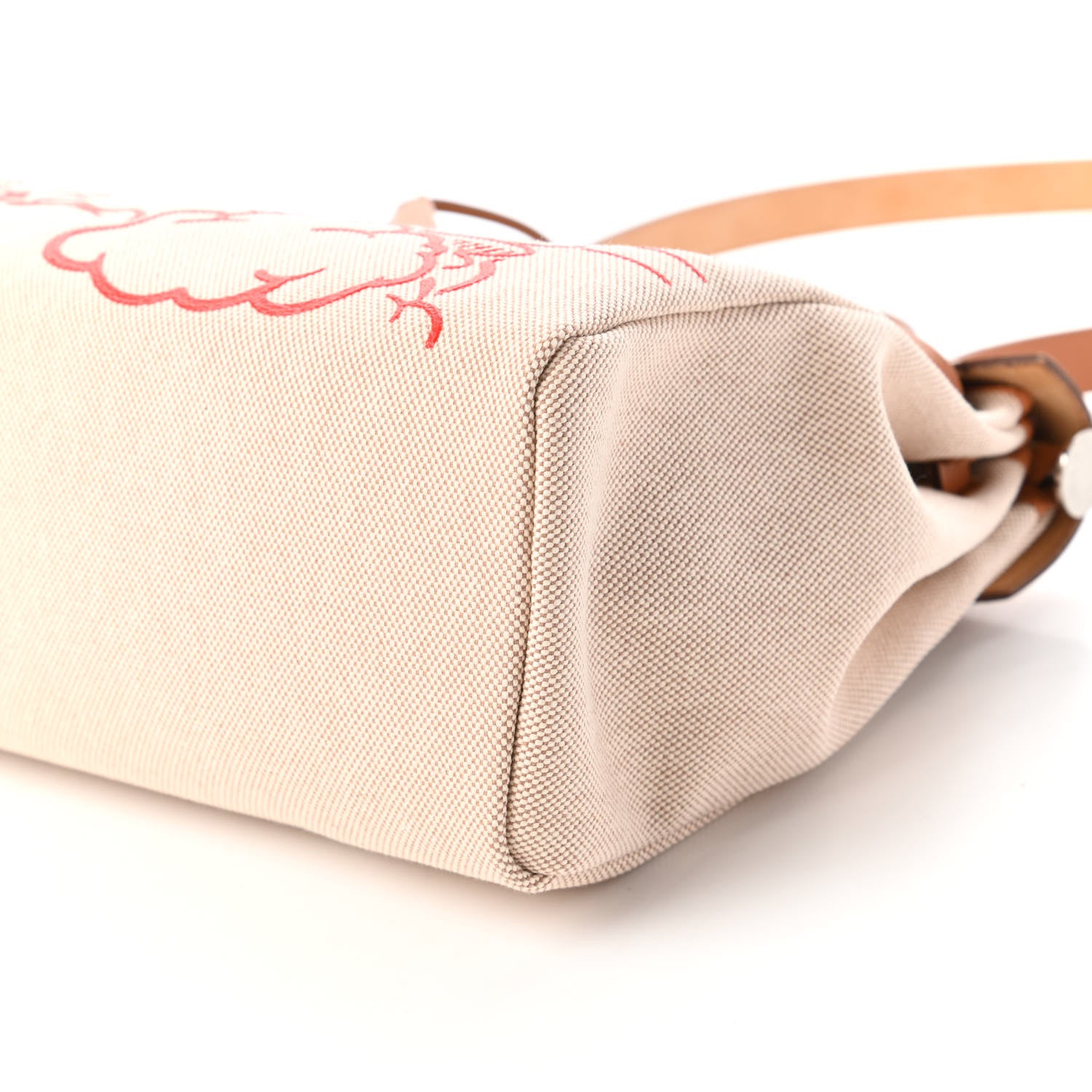 Hermes Vache Hunter Toile Pegase Pop Herbag Zip Retourne 31 PM Capucine Ecru 7 of 10