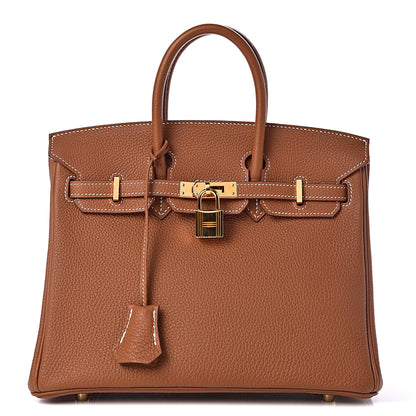 Hermes Togo Birkin 25 Gold 1 of 40
