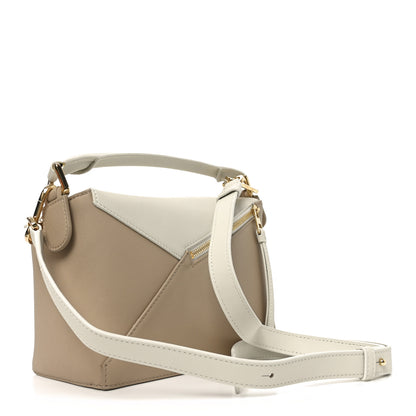 Loewe Classic Calfskin Small Puzzle Edge Bag Soft White Paper Craft 3 of 9