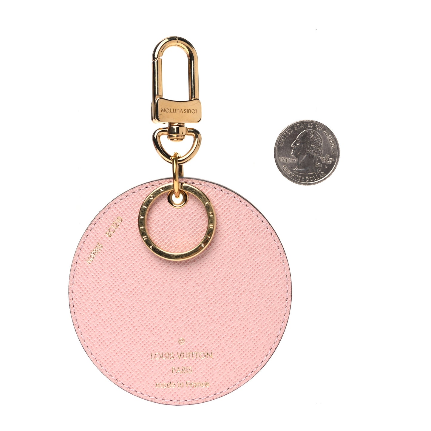 Monogram 2020 Christmas Animation Big Wheel Bag Charm Key Ring Rose Ballerine