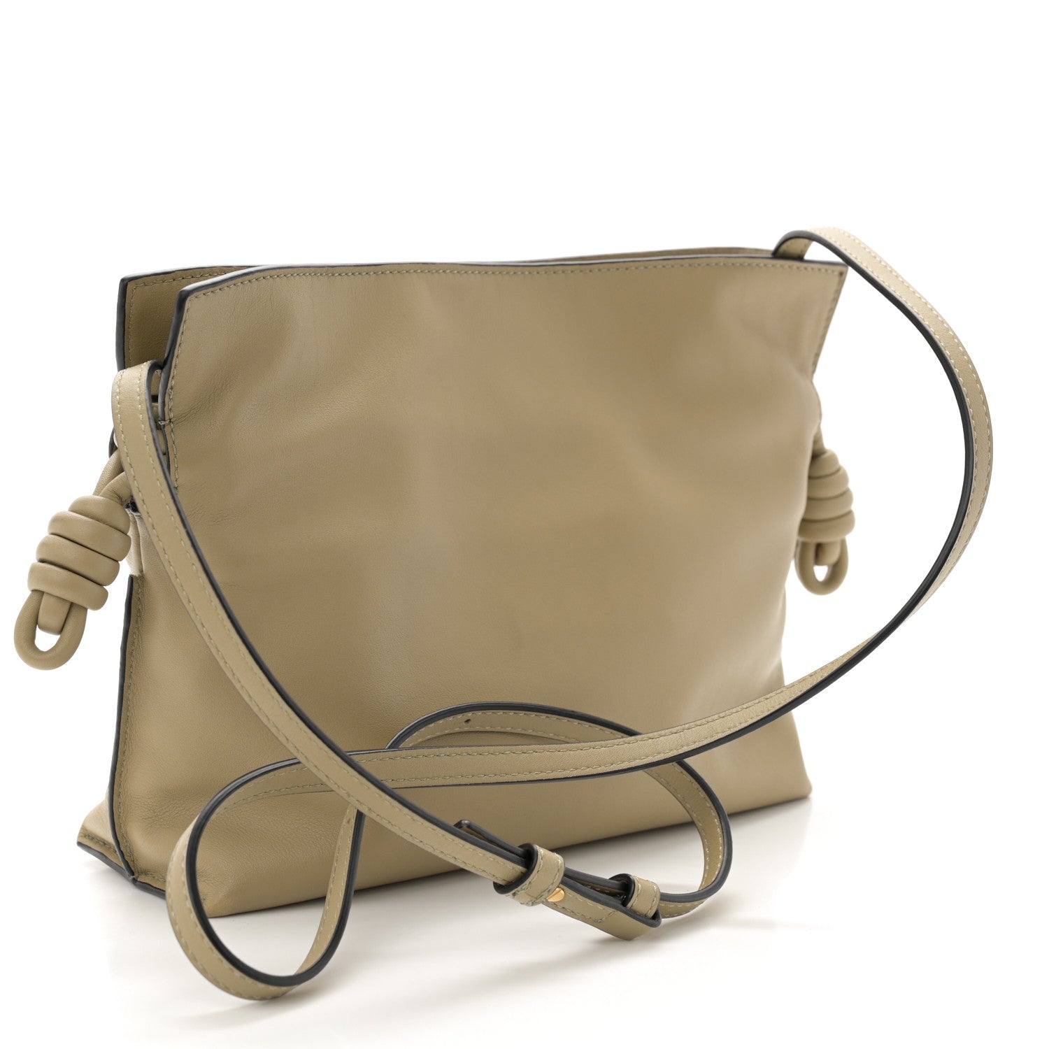 Loewe Calfskin Mini Flamenco Knot Clutch Clay Green 3 of 10