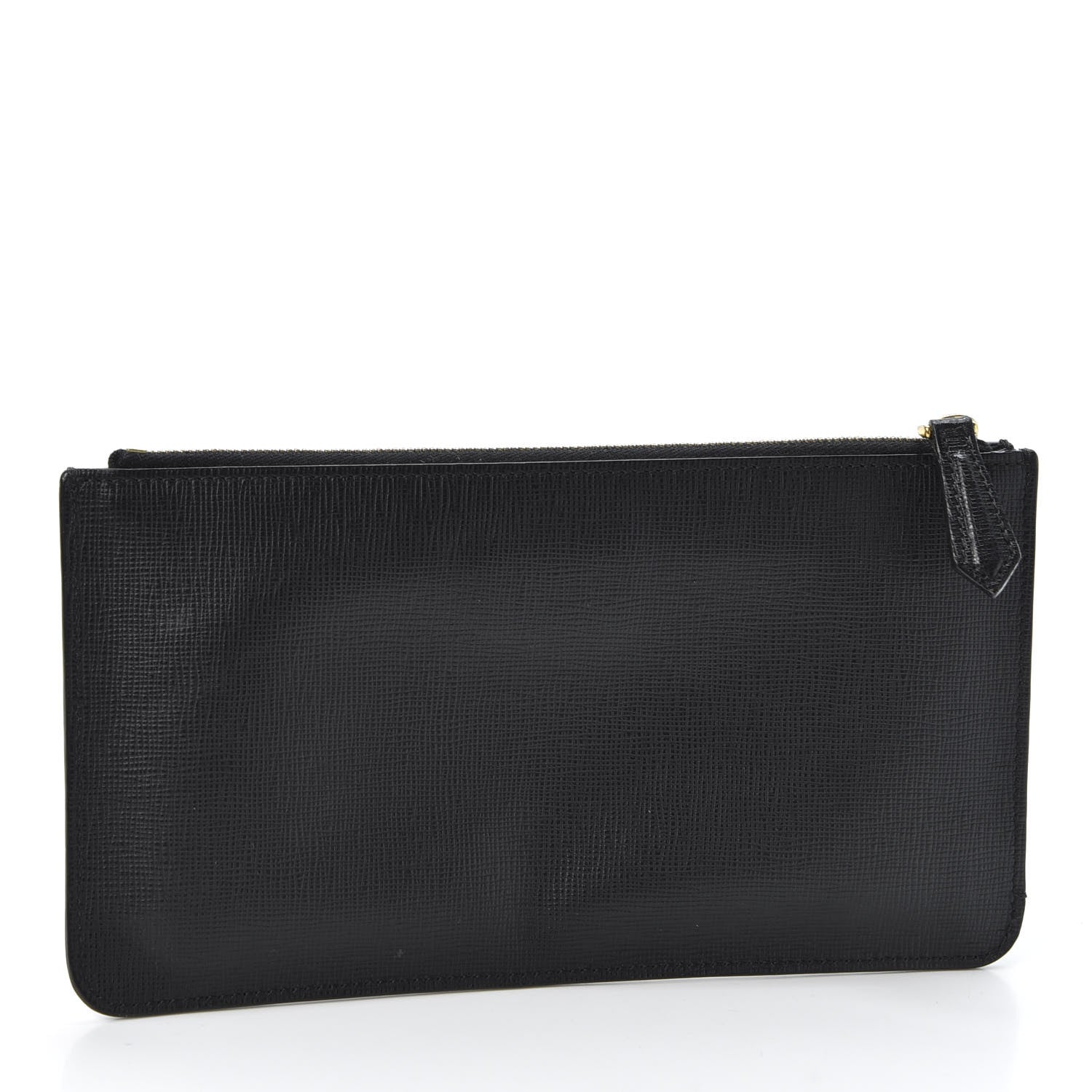 Fendi Vitello Elite Crystal Monster Eyes Zip Pouch Black Cedro 2 of 9