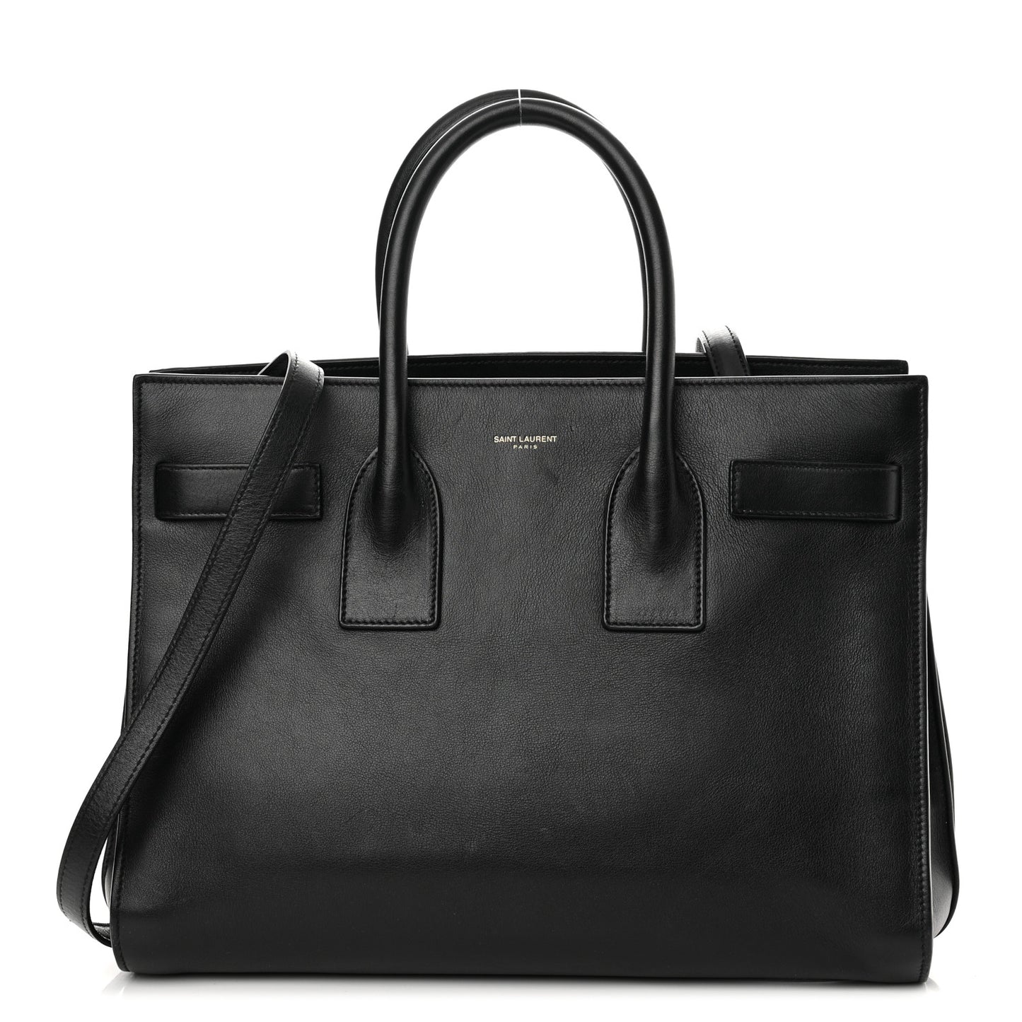 Calfskin Small Sac De Jour Black