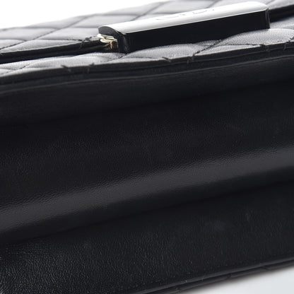 Chanel Sheepskin Quilted Beauty Lock Flap Black 11 of 15