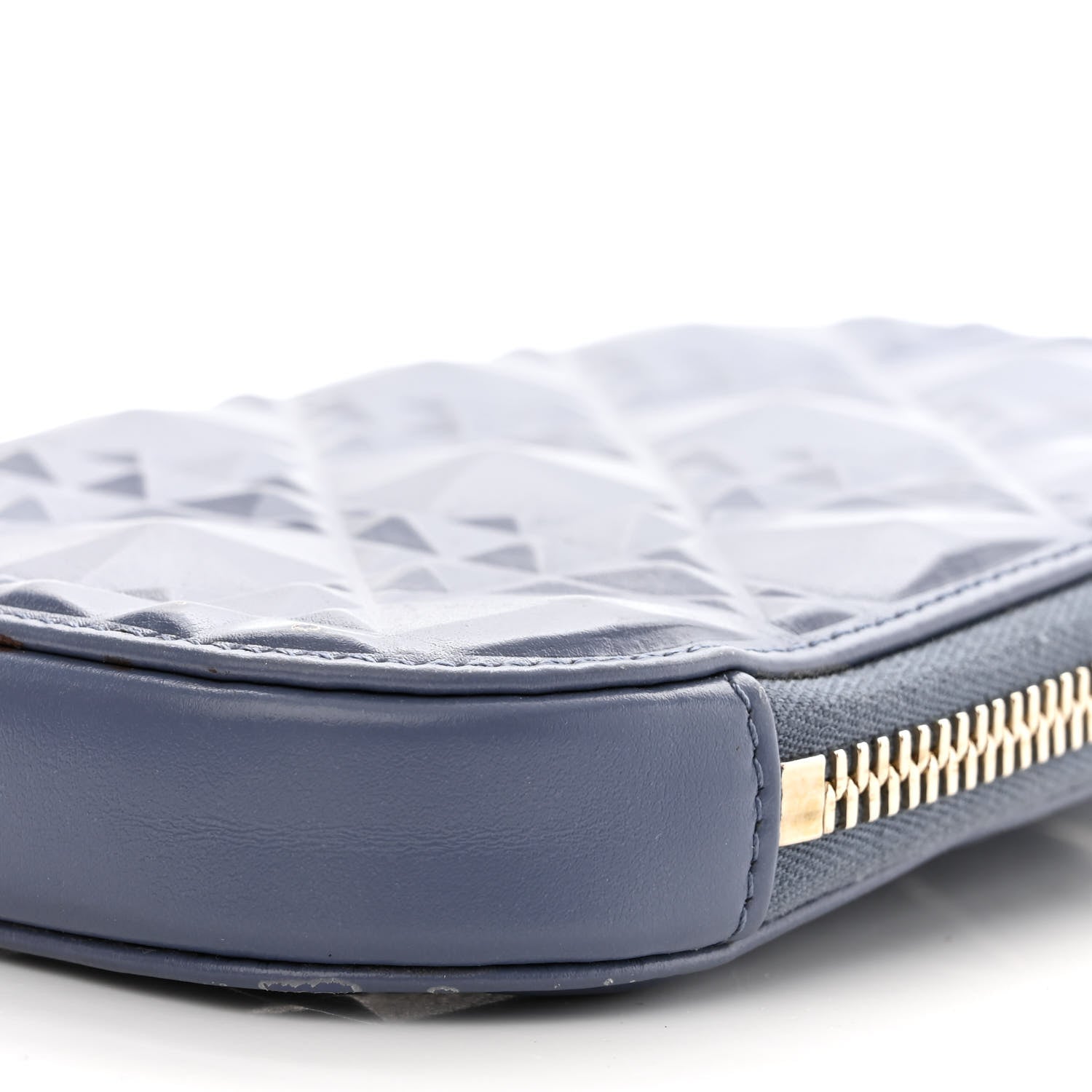 Christian Dior Calfskin Cannage Diamond Cannage Phone Holder Blue 11 of 14