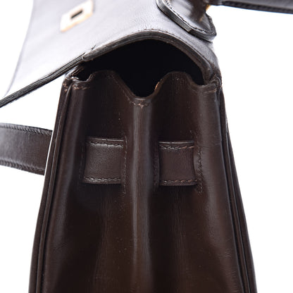 Hermes Box Kelly Retourne 32 Chocolate 23 of 64