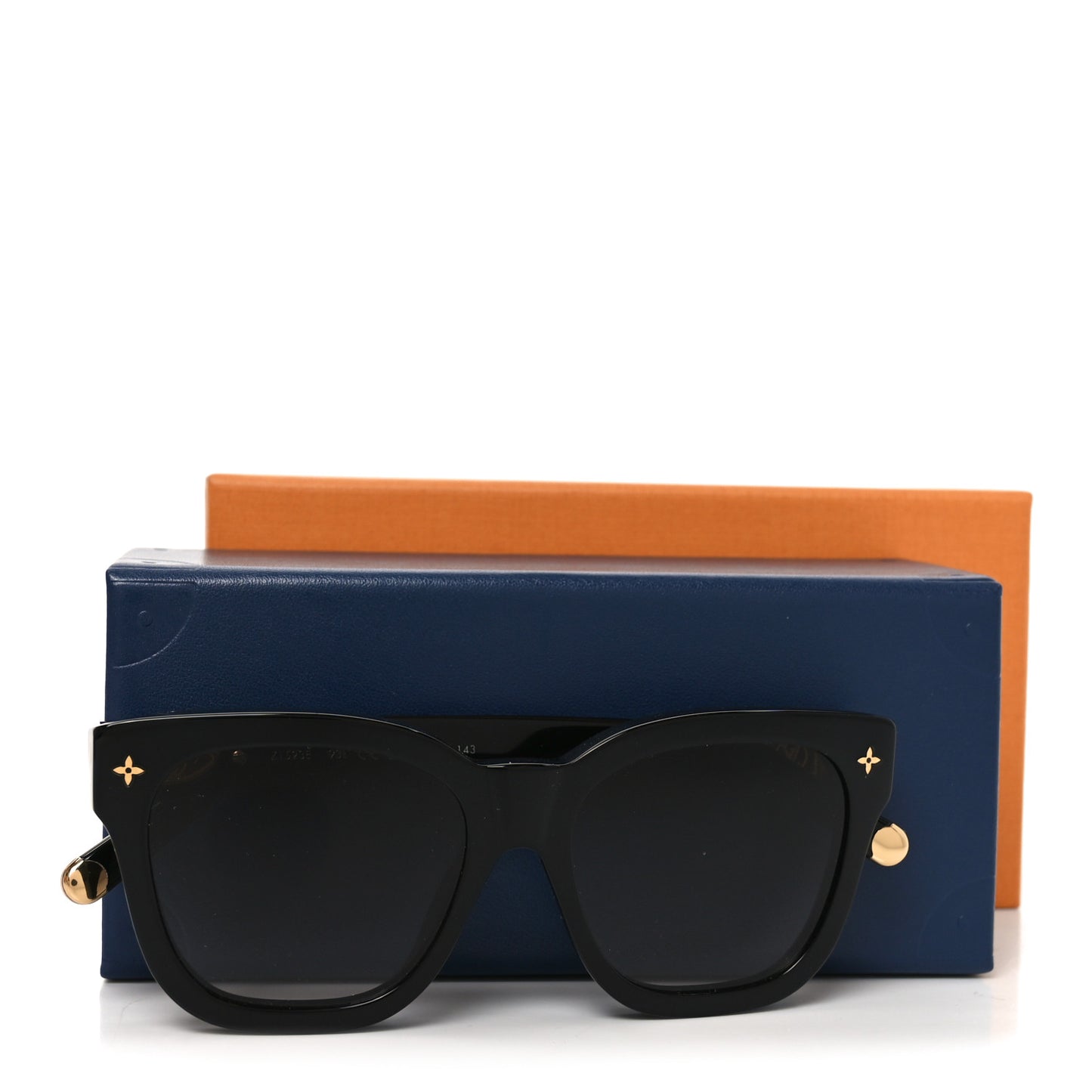 Acetate My Monogram Square Sunglasses Z1523E Black